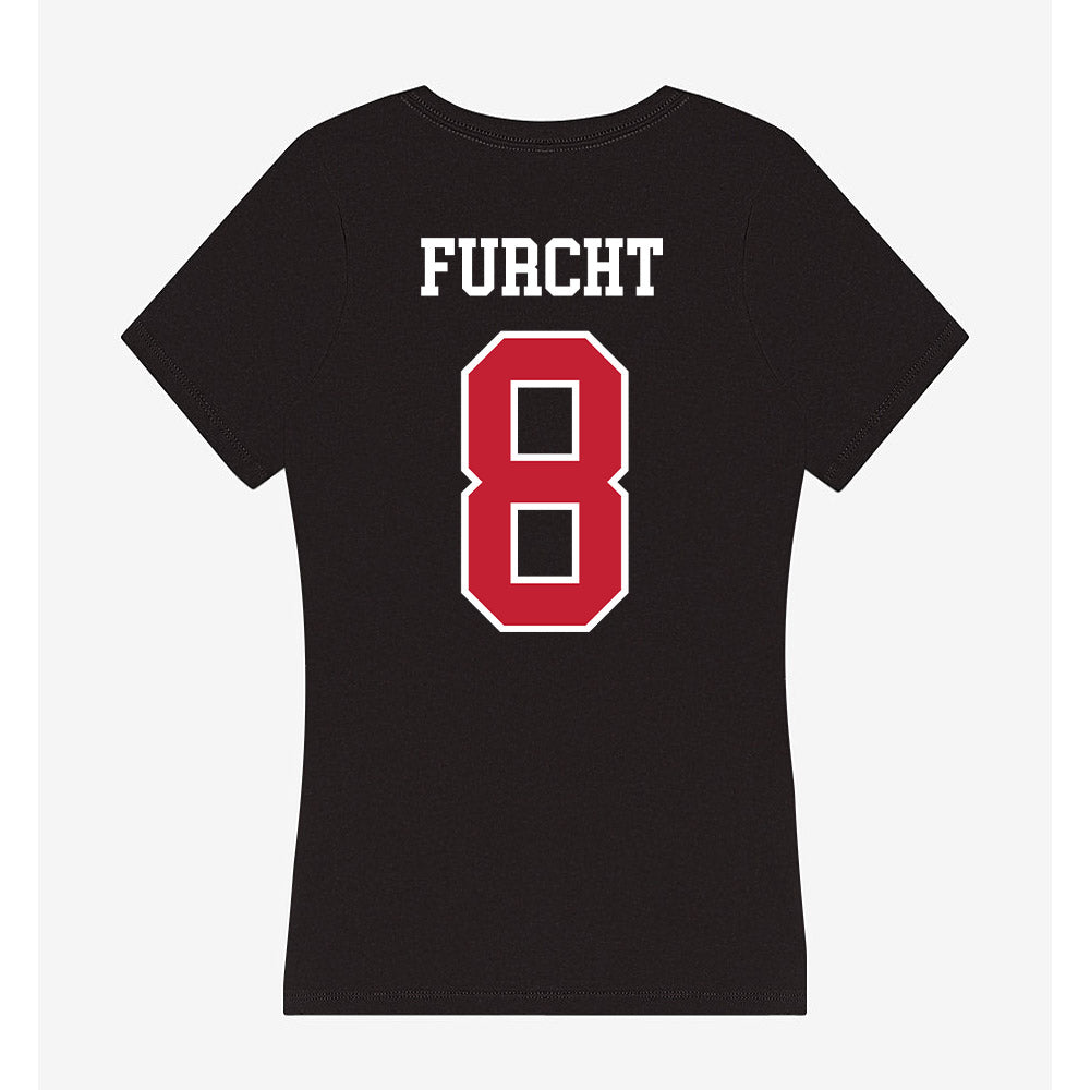 Ohio State - NCAA Baseball : Noah Furcht - Women's V-Neck T-Shirt-1
