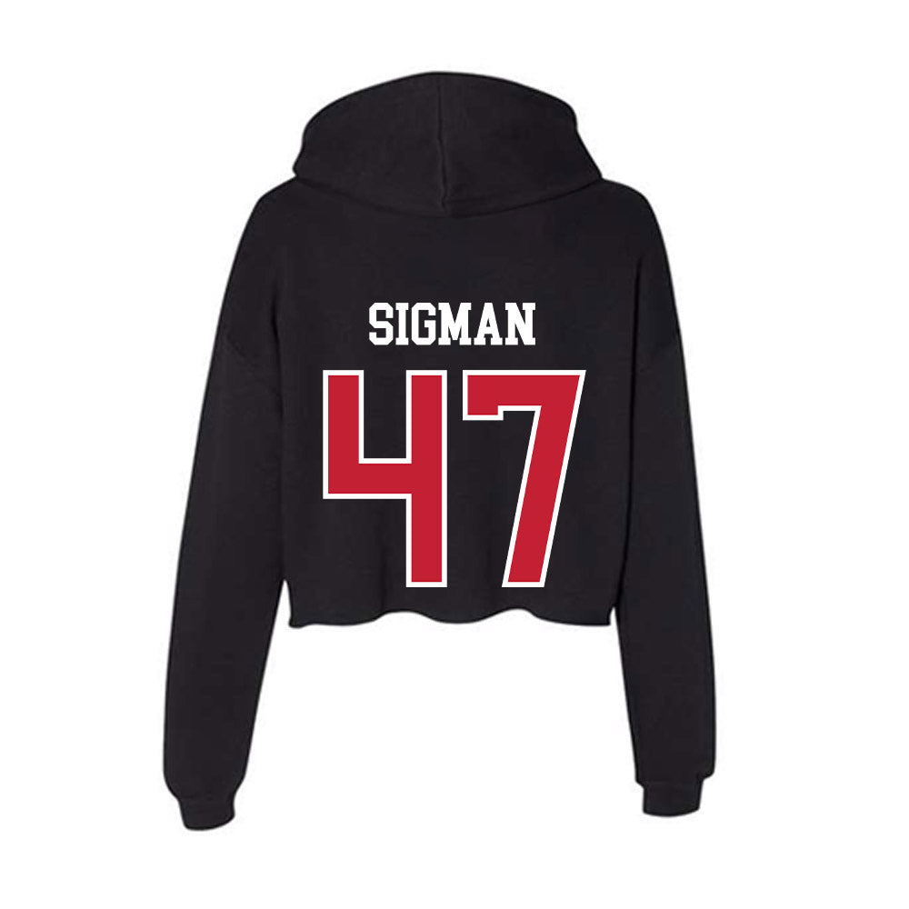 Ohio State - NCAA Baseball : Zakary Sigman - Women's Crop Fleece Hoodie-1