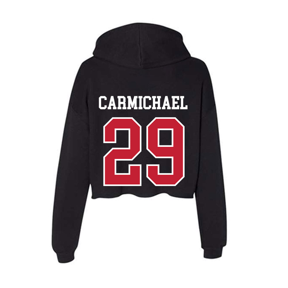 Ohio State - NCAA Women's Ice Hockey : Kassidy Carmichael - Women's Crop Fleece Hoodie-1