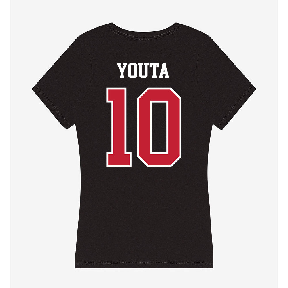 Ohio State - NCAA Men's Soccer : Josue Youta - Women's V-Neck T-Shirt-1