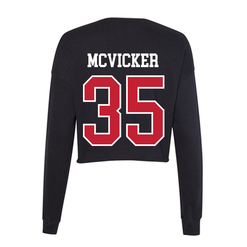 Ohio State - NCAA Baseball : Lincoln McVicker - Women's Cropped Crew Fleece-1
