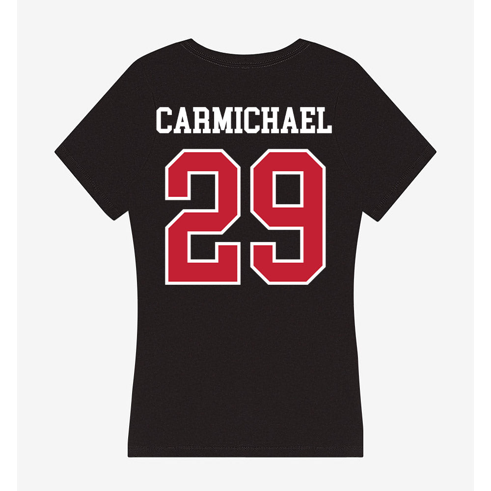 Ohio State - NCAA Women's Ice Hockey : Kassidy Carmichael - Women's V-Neck T-Shirt-1