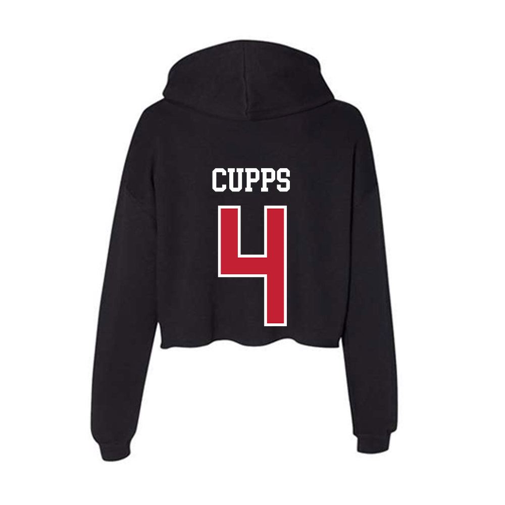 Ohio State - NCAA Men's Basketball : Gabe Cupps - Women's Crop Fleece Hoodie-1