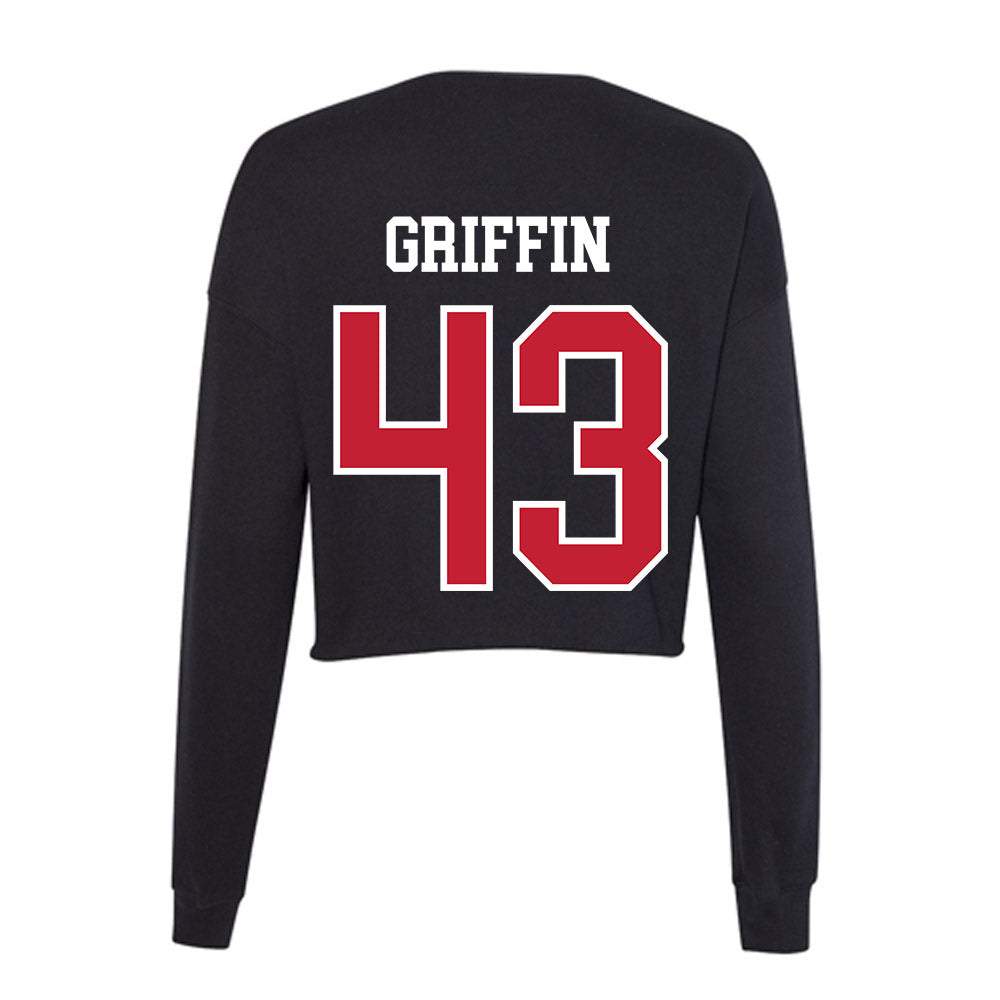 Ohio State - NCAA Football : Diante Griffin - Women's Cropped Crew Fleece-1
