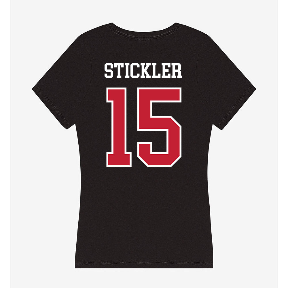 Ohio State - NCAA Women's Lacrosse : Mackie Stickler - Women's V-Neck T-Shirt-1