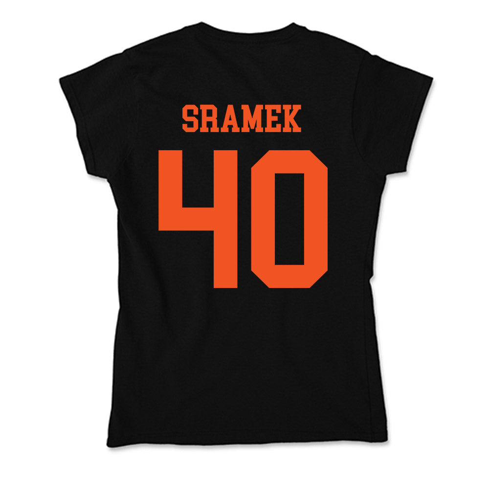 Oklahoma State - NCAA Baseball : Caden Sramek - Soft Style Women’s T-Shirt-1