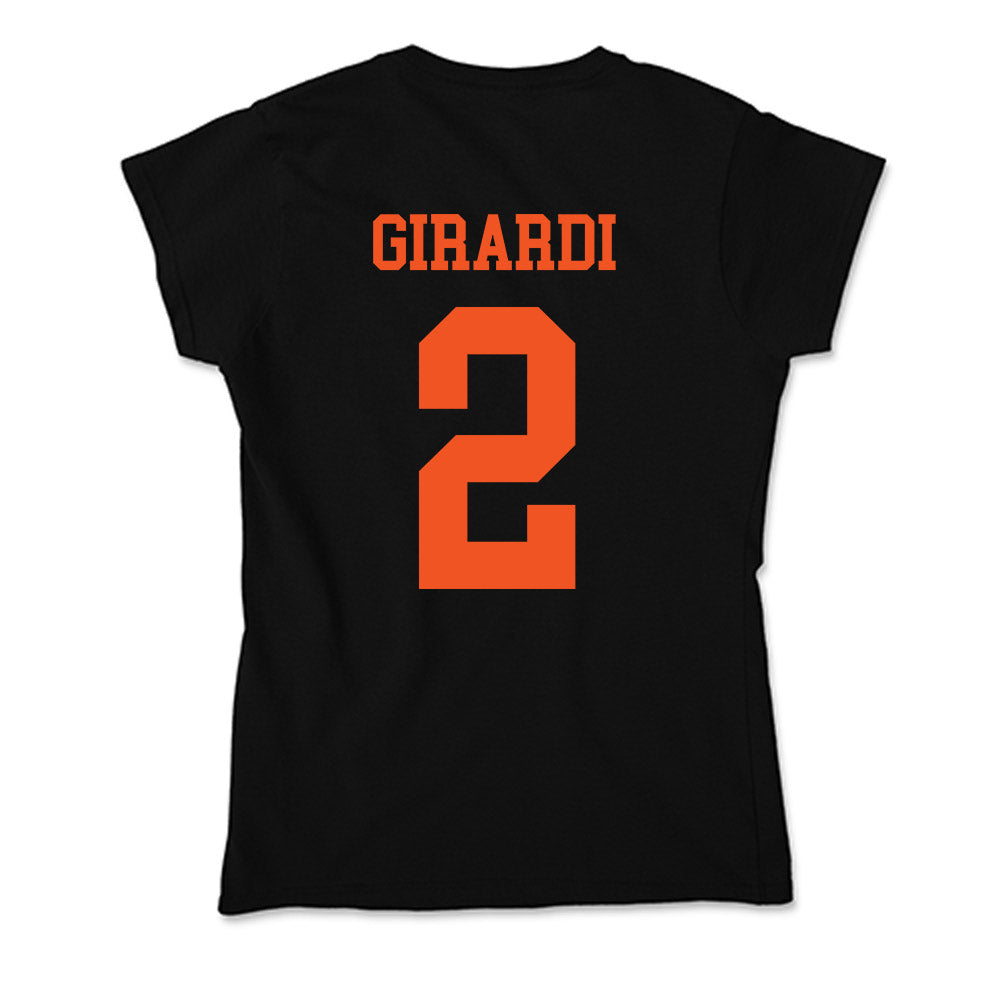 Oklahoma State - NCAA Women's Basketball : Lena Girardi - Soft Style Women’s T-Shirt-1