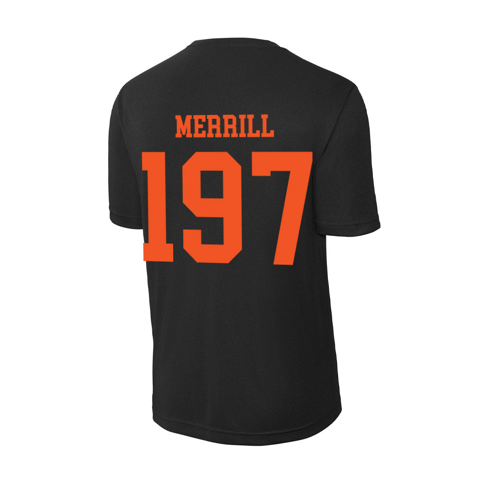 Oklahoma State - NCAA Wrestling : Cody Merrill - Activewear T-Shirt-1