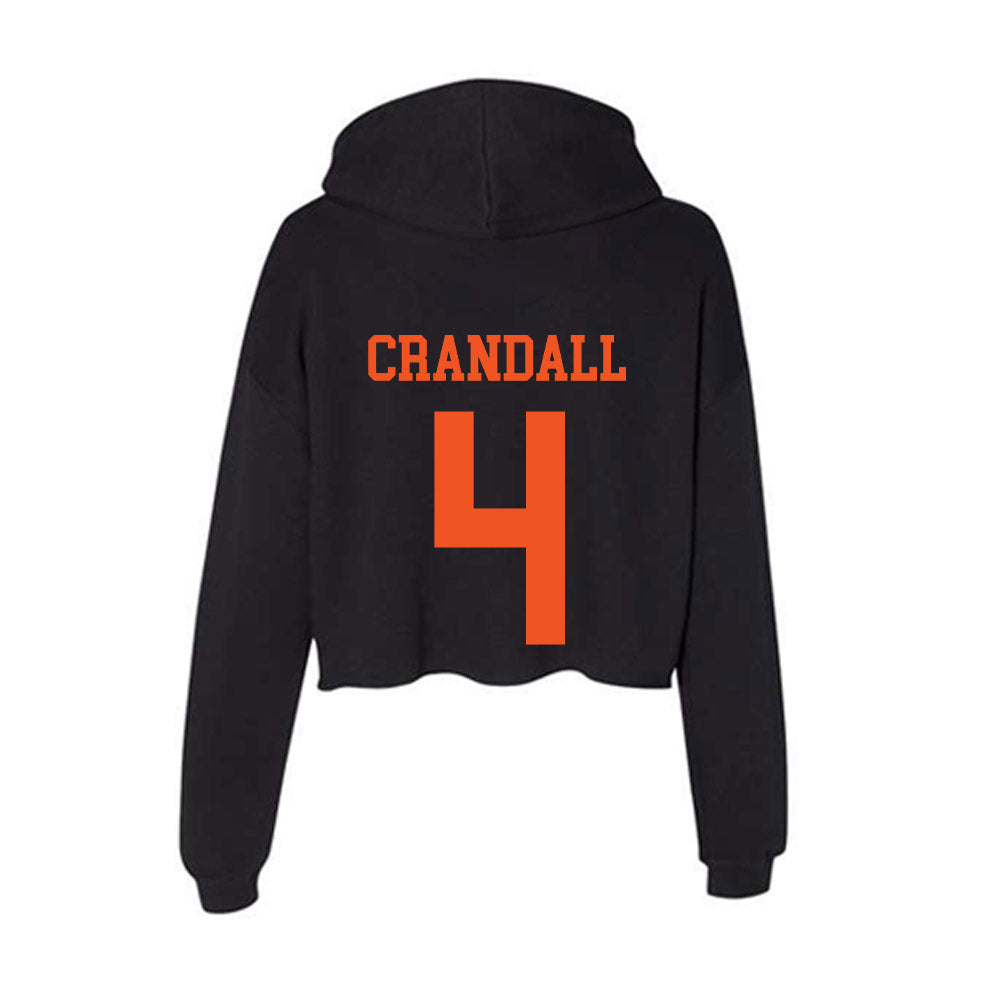 Oklahoma State - NCAA Softball : RyLee Crandall - Women's Crop Fleece Hoodie-1