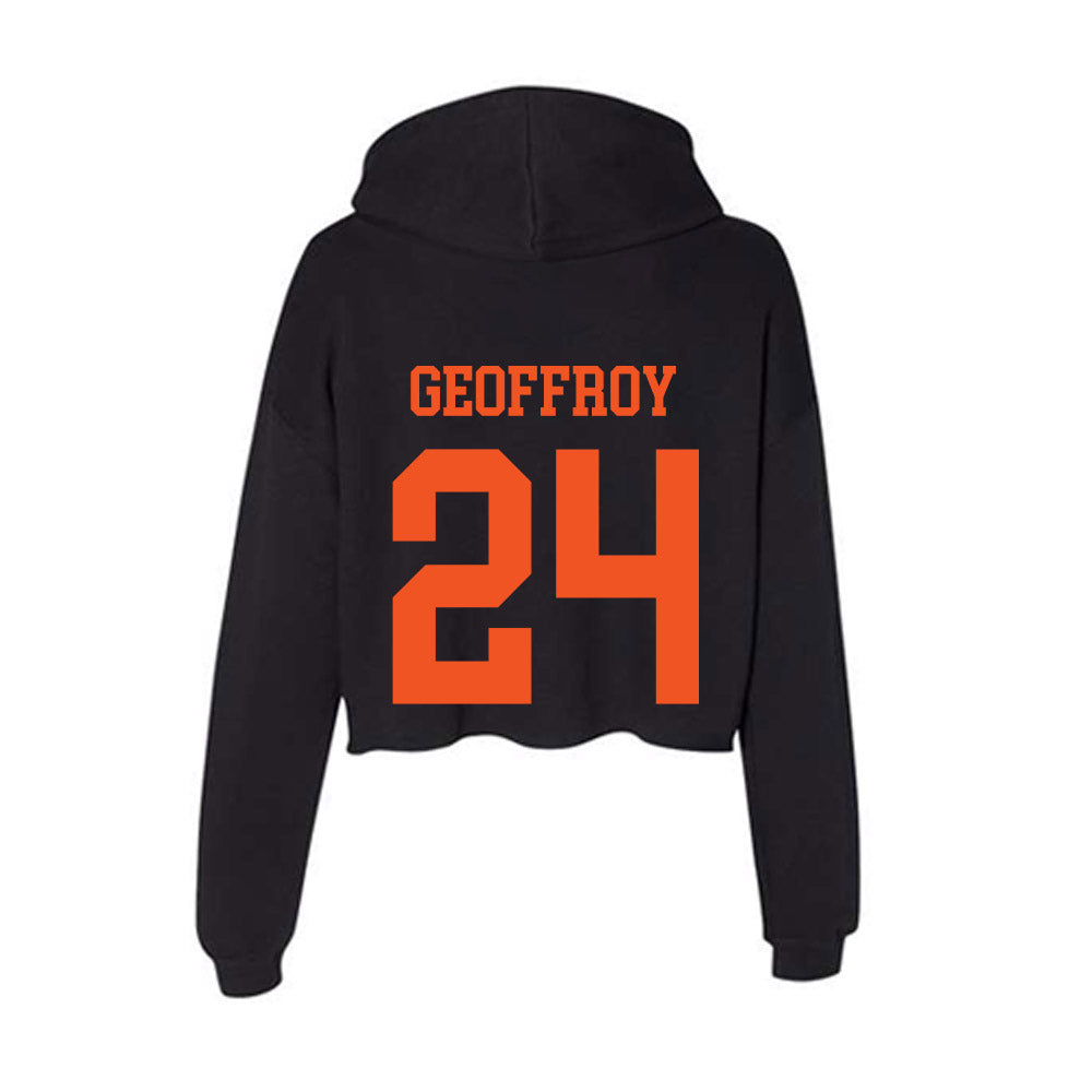 Oklahoma State - NCAA Women's Soccer : Ellie Geoffroy - Women's Crop Fleece Hoodie-1