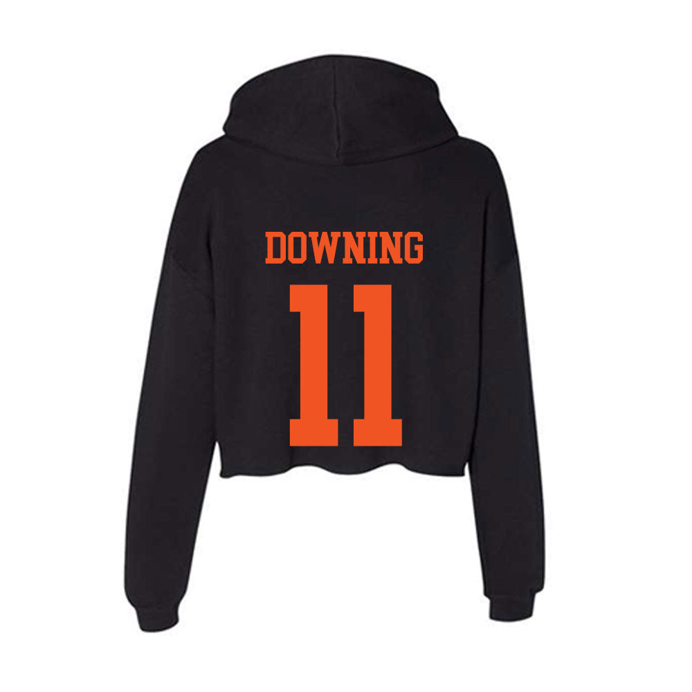 Oklahoma State - NCAA Softball : Preslee Downing - Women's Crop Fleece Hoodie-1