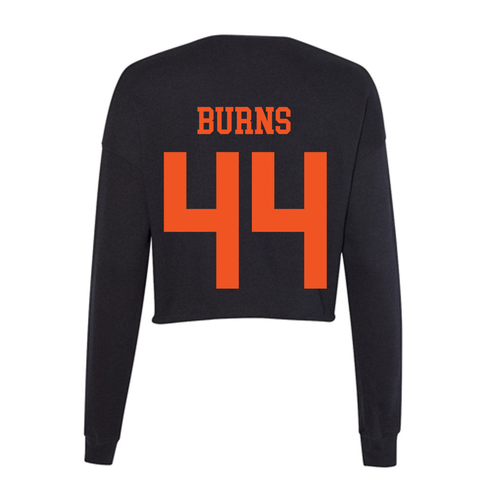 Oklahoma State - NCAA Baseball : Zane Burns - Women's Cropped Crew Fleece-1