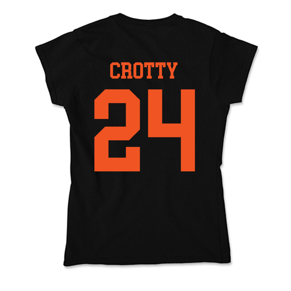 Oklahoma State - NCAA Men's Basketball : Ryan Crotty - Soft Style Women’s T-Shirt-1
