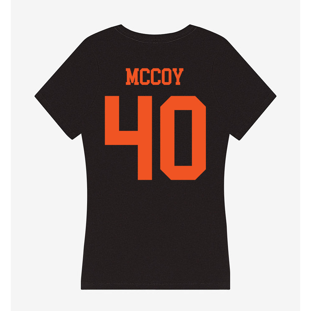 Oklahoma State - NCAA Football : Taje McCoy - Women's V-Neck T-Shirt-1