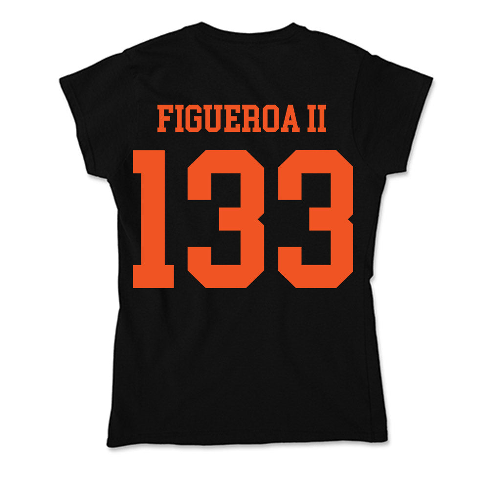 Oklahoma State - NCAA Wrestling : Richard Figueroa II - Soft Style Women’s T-Shirt-1