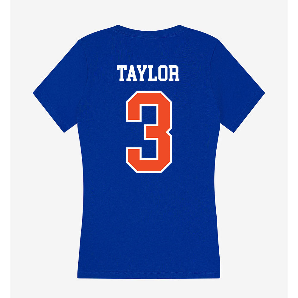 Florida - NCAA Women's Soccer : Kyra Taylor - Women's V-Neck T-Shirt-1