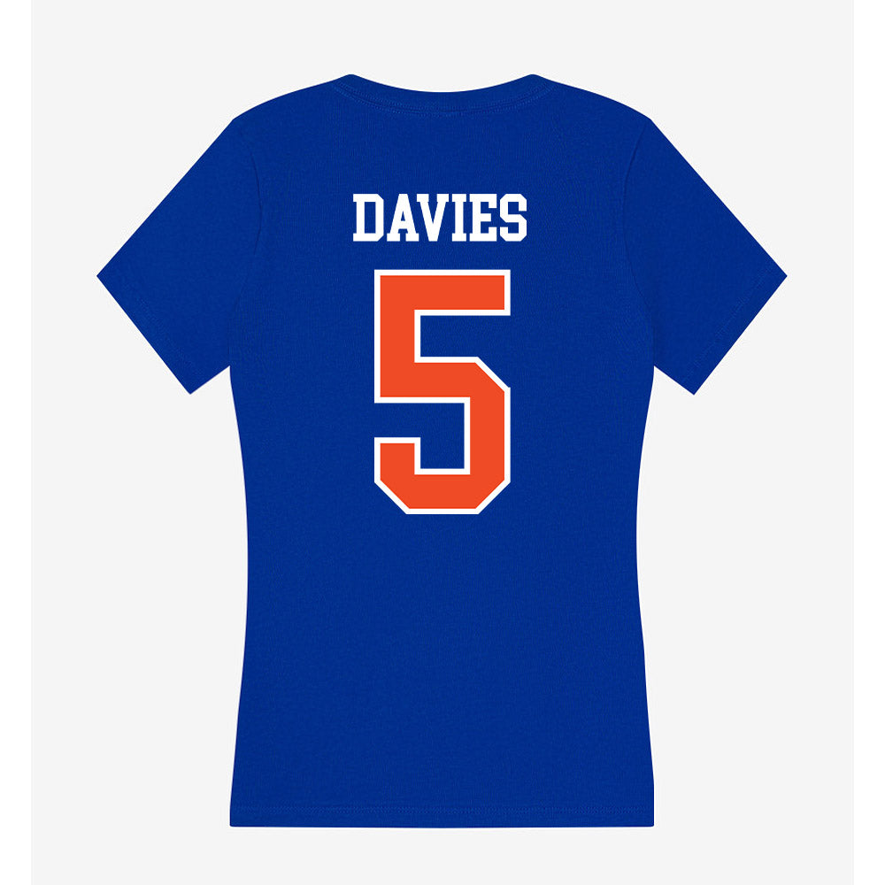 Florida - NCAA Women's Lacrosse : Kaitlyn Davies - Women's V-Neck T-Shirt-1