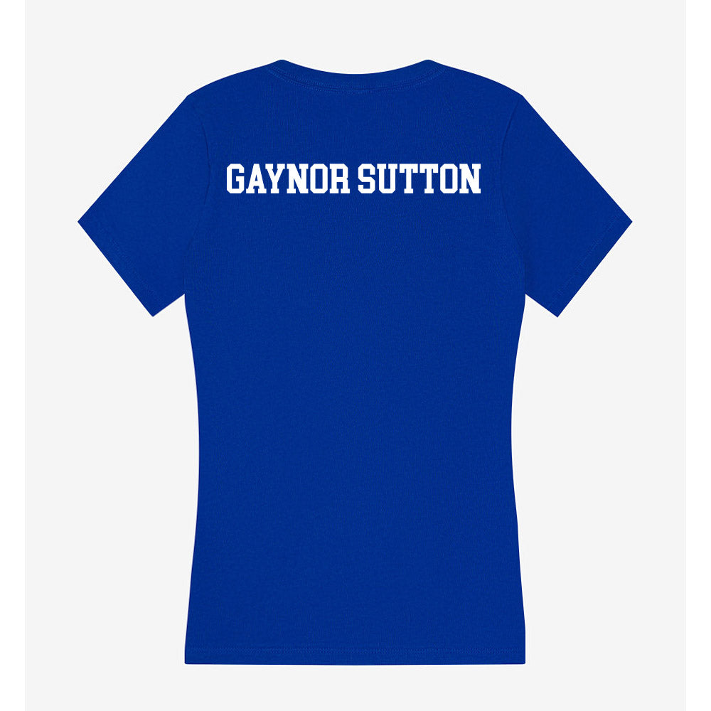 Florida - NCAA Women's Track & Field : Sydney Gaynor Sutton - Women's V-Neck T-Shirt-1