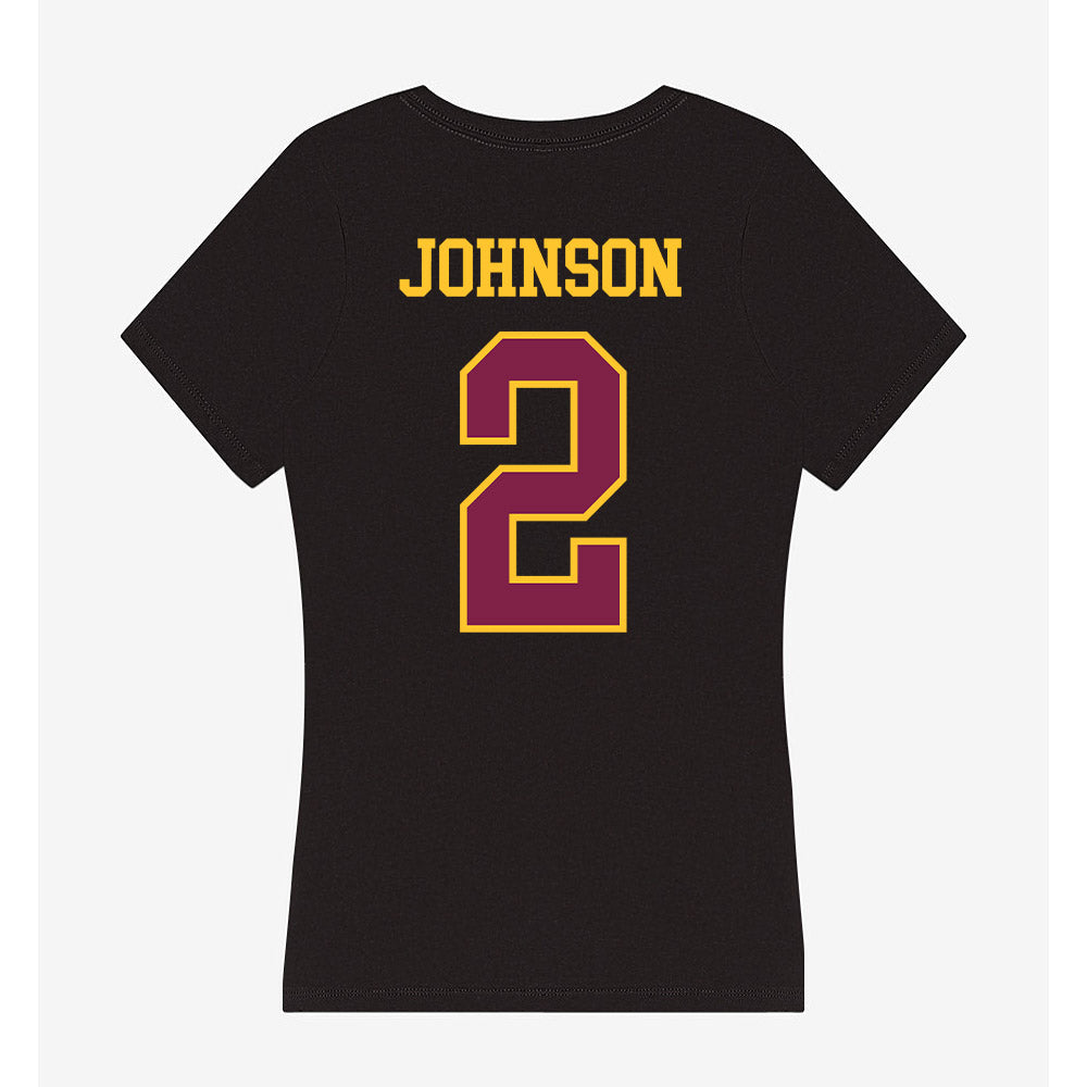 Arizona State - NCAA Men's Basketball : Anthony Johnson - Women's V-Neck T-Shirt-1