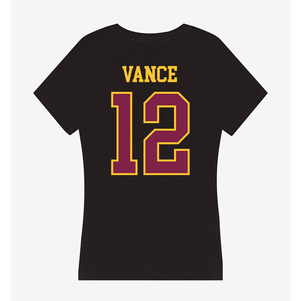 Arizona State - NCAA Women's Volleyball : Ceci Vance - Women's V-Neck T-Shirt-1