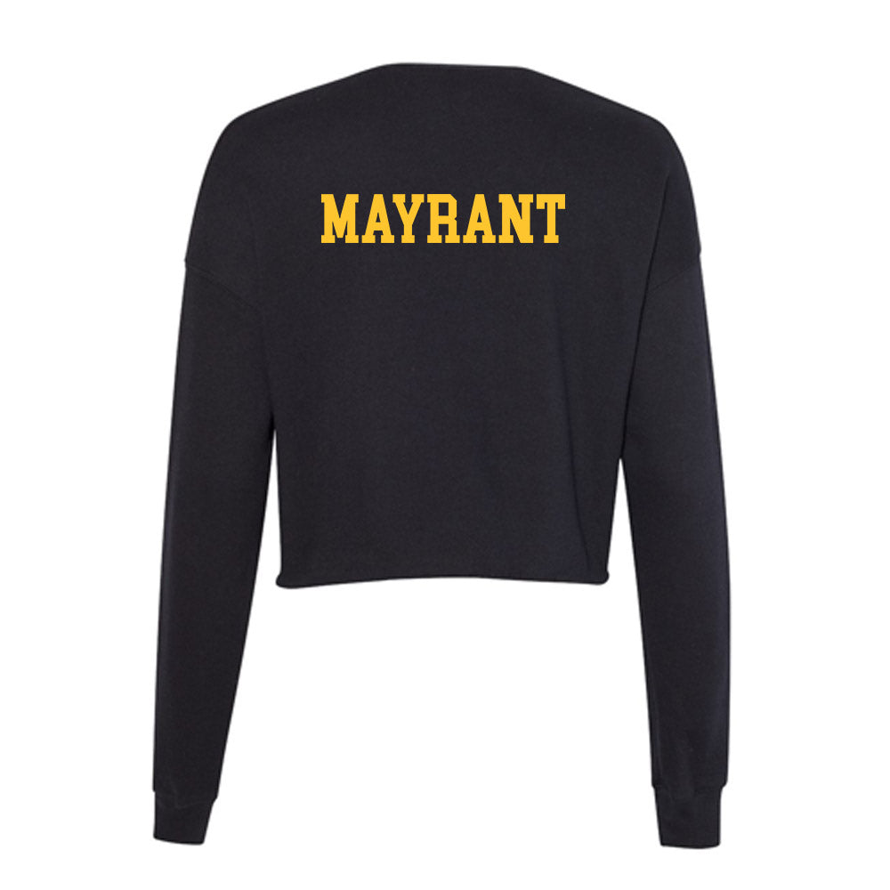 Arizona State - NCAA Men's Track & Field : Duane Mayrant - Women's Cropped Crew Fleece-1