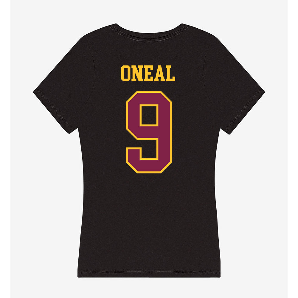Arizona State - NCAA Football : Elijah ONeal - Women's V-Neck T-Shirt-1