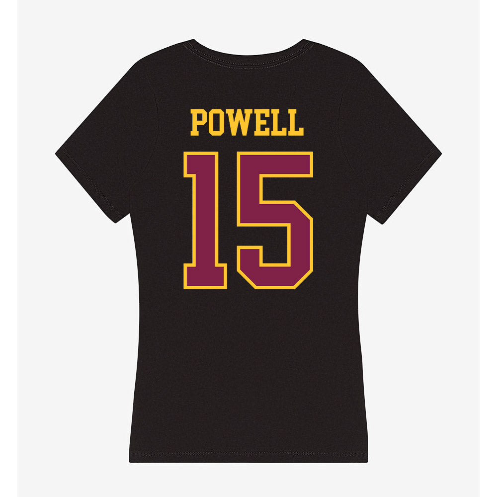 Arizona State - NCAA Men's Ice Hockey : Noah Powell - Women's V-Neck T-Shirt-1