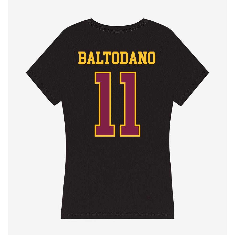 Arizona State - NCAA Women's Soccer : Addison Baltodano - Women's V-Neck T-Shirt-1
