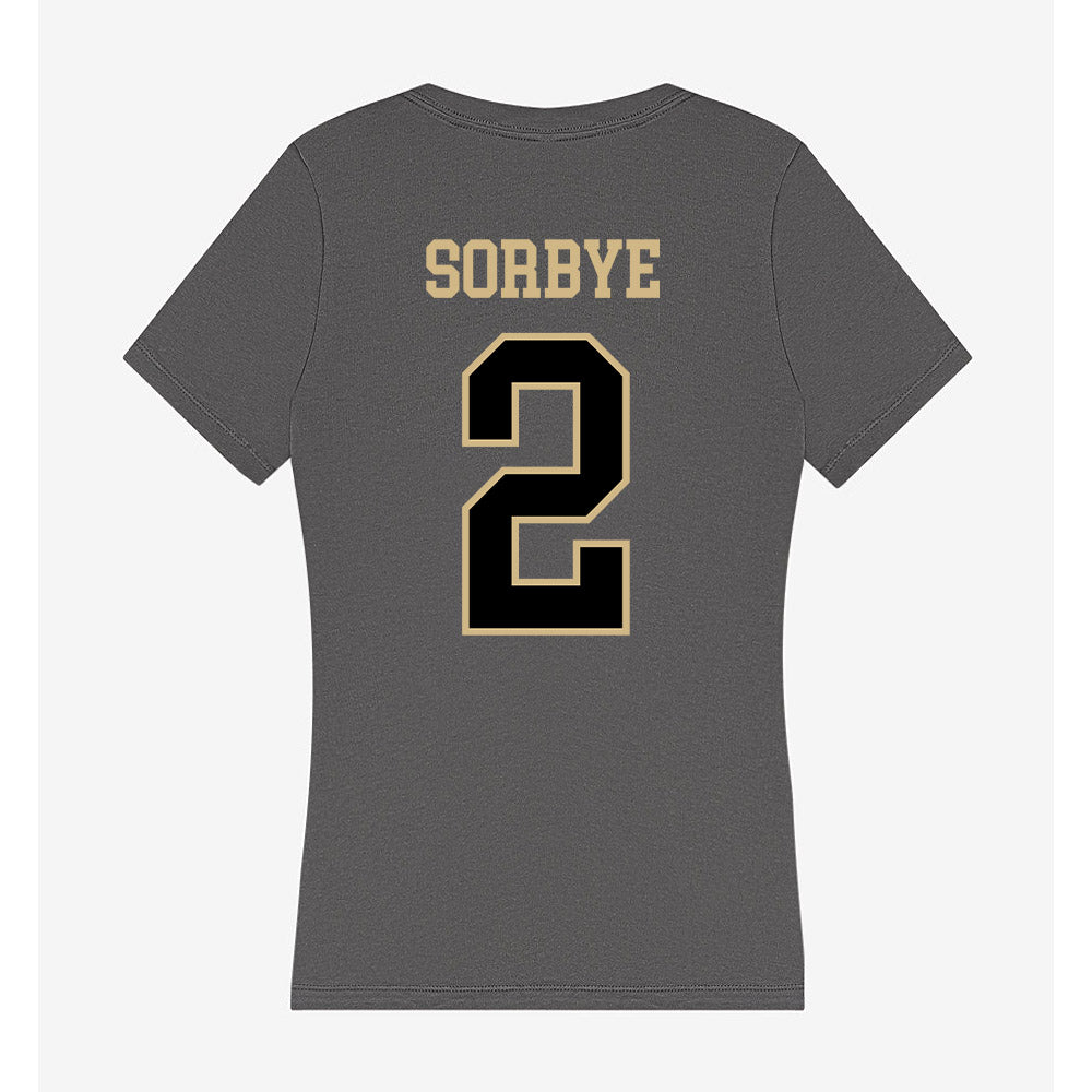 Wake Forest - NCAA Women's Basketball : Aurora Sorbye - Women's V-Neck T-Shirt-1