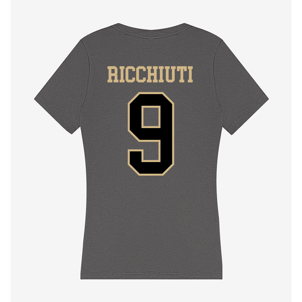 Wake Forest - NCAA Men's Basketball : Vincent Ricchiuti - Women's V-Neck T-Shirt-1