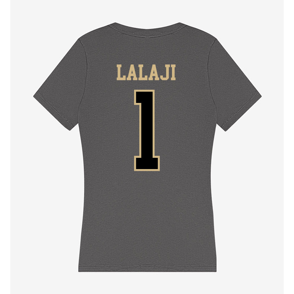Wake Forest - NCAA Women's Volleyball : Dhru Lalaji - Women's V-Neck T-Shirt-1
