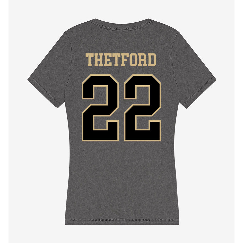 Wake Forest - NCAA Women's Field Hockey : Rachel Thetford - Women's V-Neck T-Shirt-1