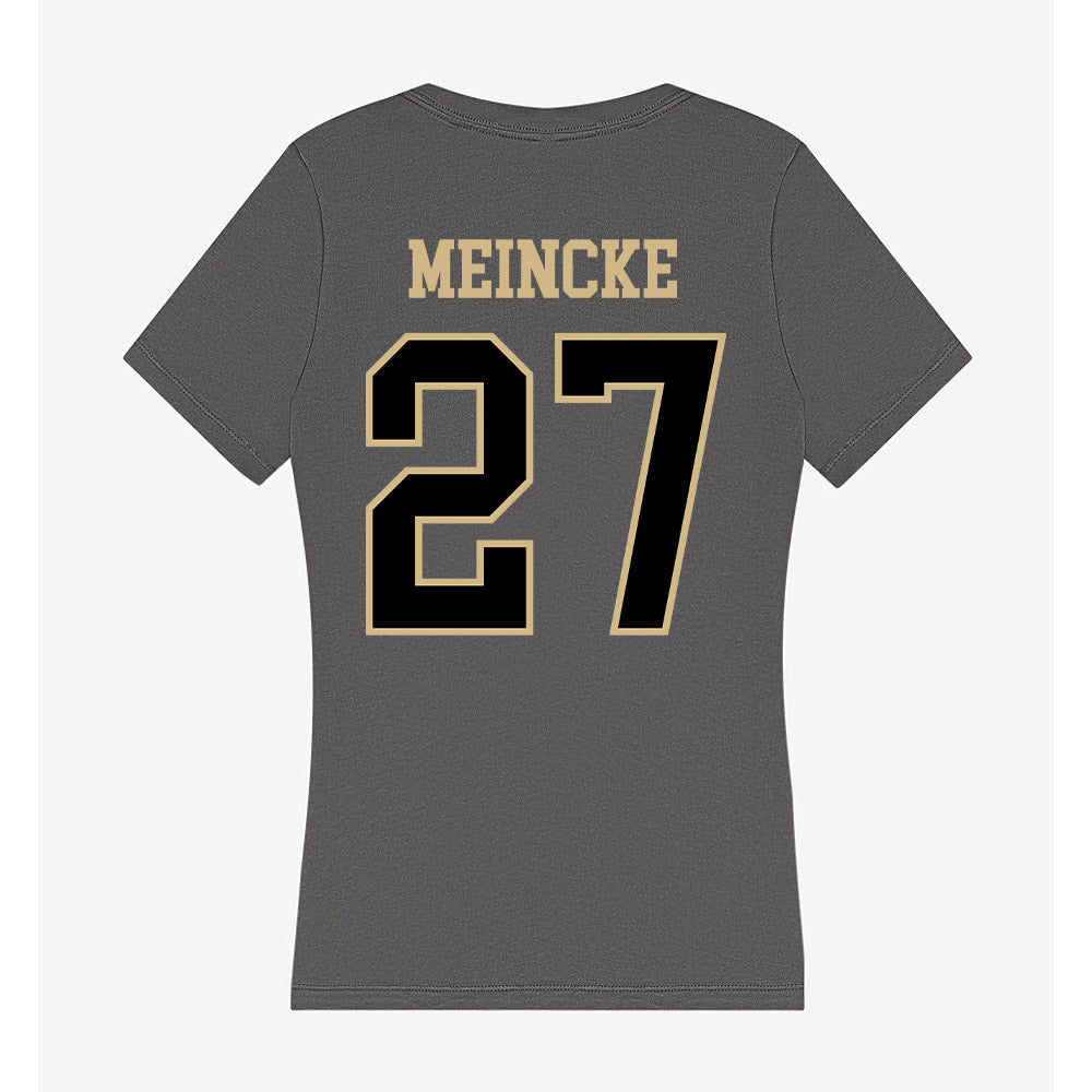 Wake Forest - NCAA Women's Soccer : Alicia Meincke - Women's V-Neck T-Shirt-1