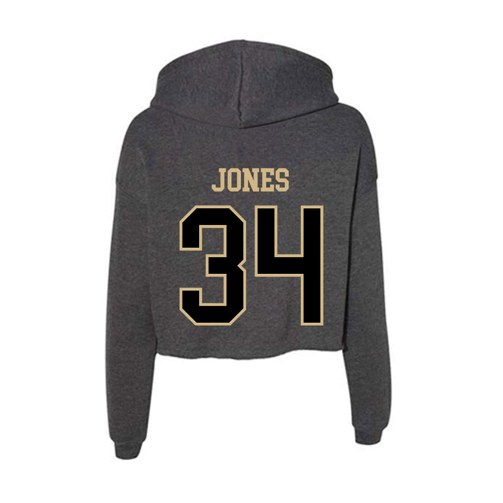 Wake Forest - NCAA Football : Darius Jones - Women's Crop Fleece Hoodie-1
