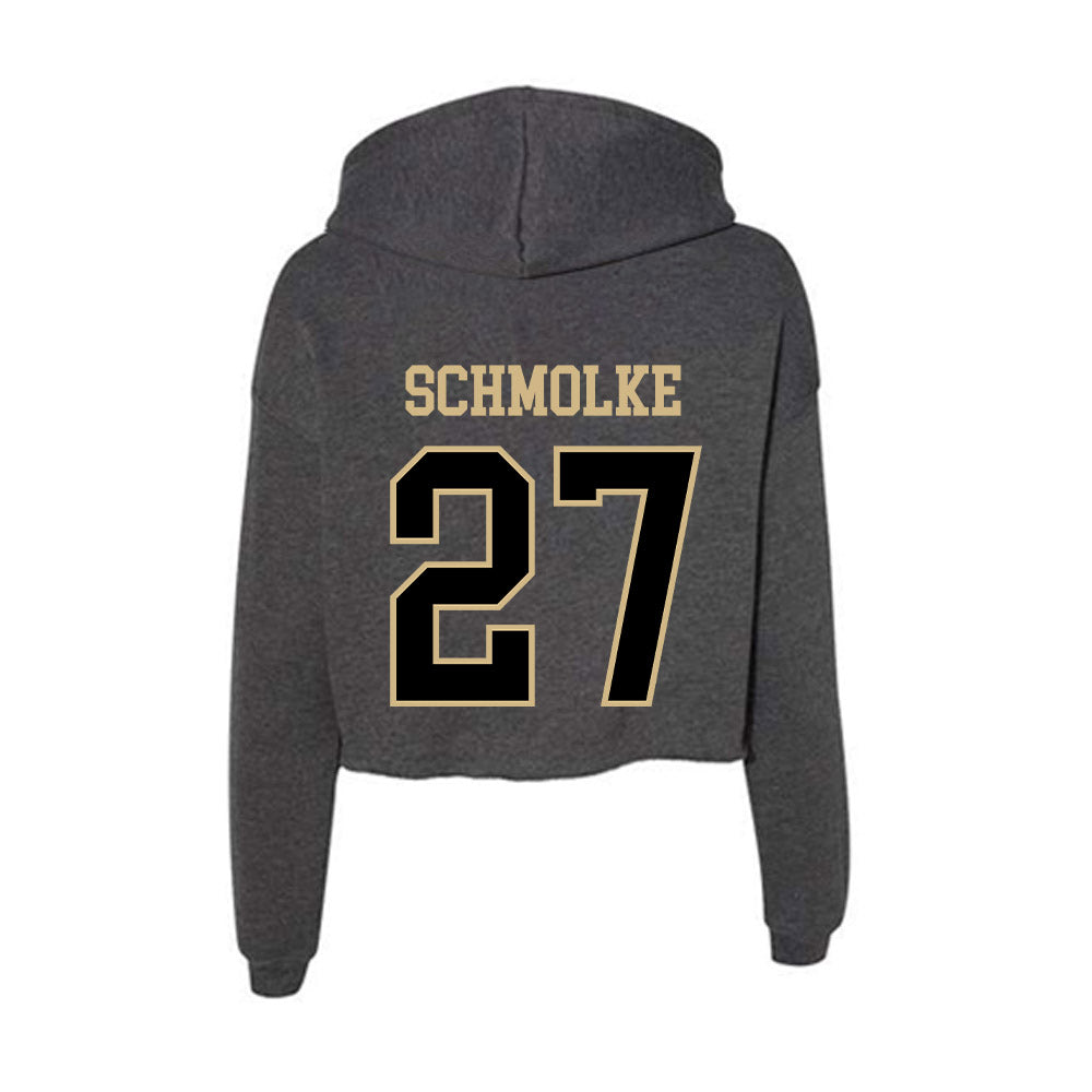 Wake Forest - NCAA Baseball : Luke Schmolke - Women's Crop Fleece Hoodie-1