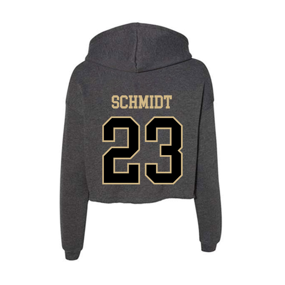 Wake Forest - NCAA Women's Soccer : Allie Schmidt - Women's Crop Fleece Hoodie-1