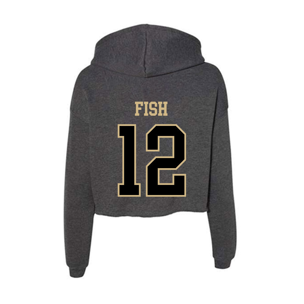 Wake Forest - NCAA Women's Volleyball : Olivia Fish - Women's Crop Fleece Hoodie-1
