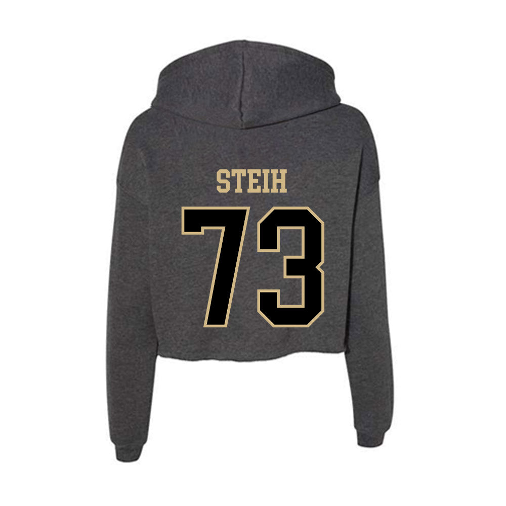 Wake Forest - NCAA Football : George Steih - Women's Crop Fleece Hoodie-1