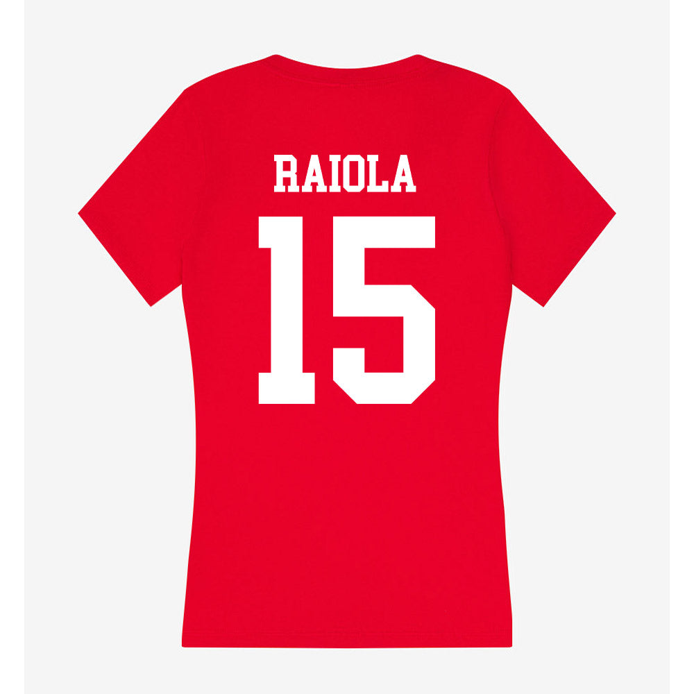 Nebraska - NCAA Football : Dylan Raiola - Women's V-Neck T-Shirt-1