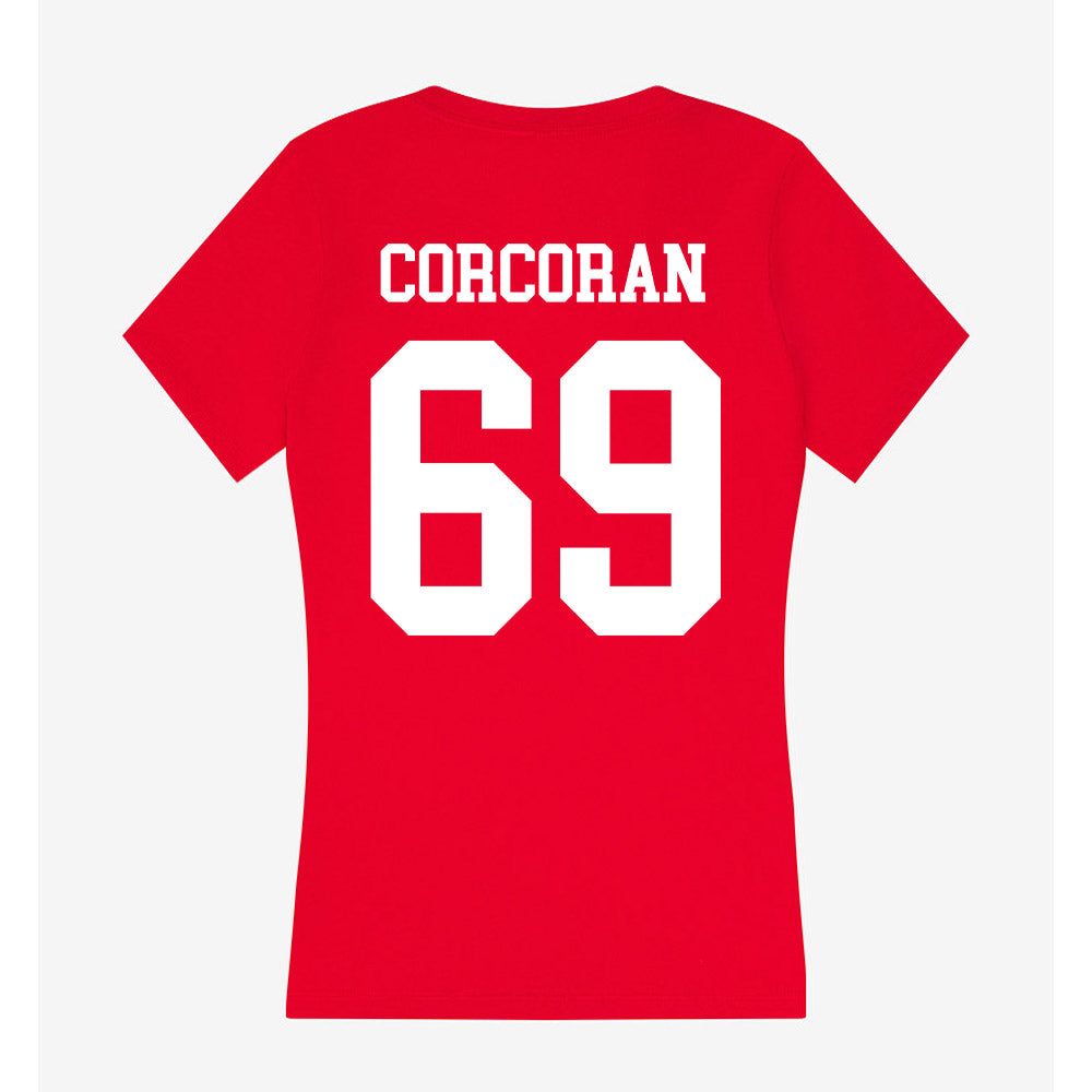 Nebraska - NCAA Football : Turner Corcoran - Women's V-Neck T-Shirt-1