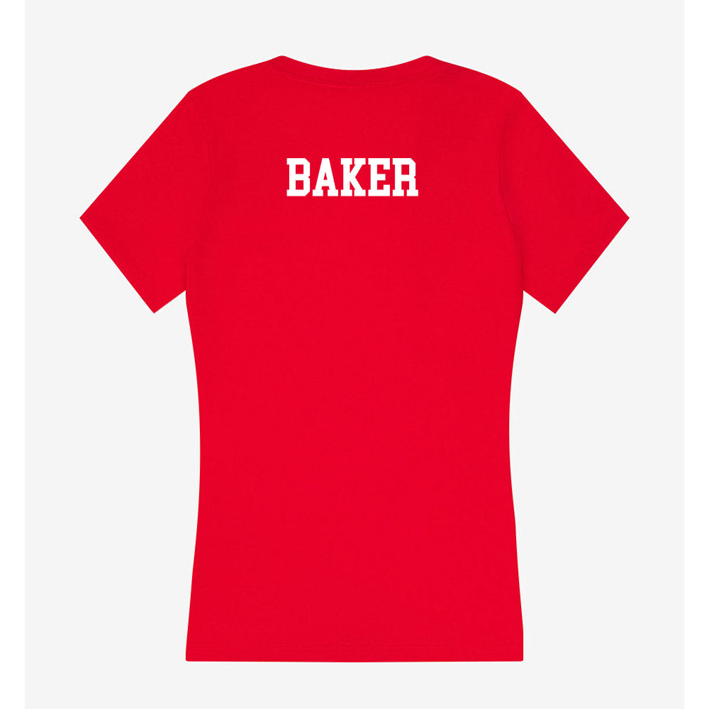 Nebraska - NCAA Women's Gymnastics : Reese Baker - Women's V-Neck T-Shirt-1
