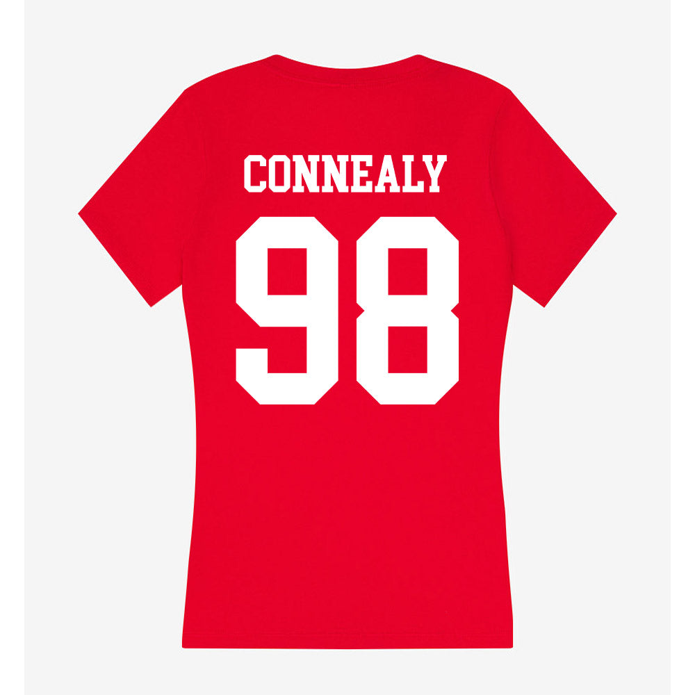 Nebraska - NCAA Football : Conor Connealy - Women's V-Neck T-Shirt-1
