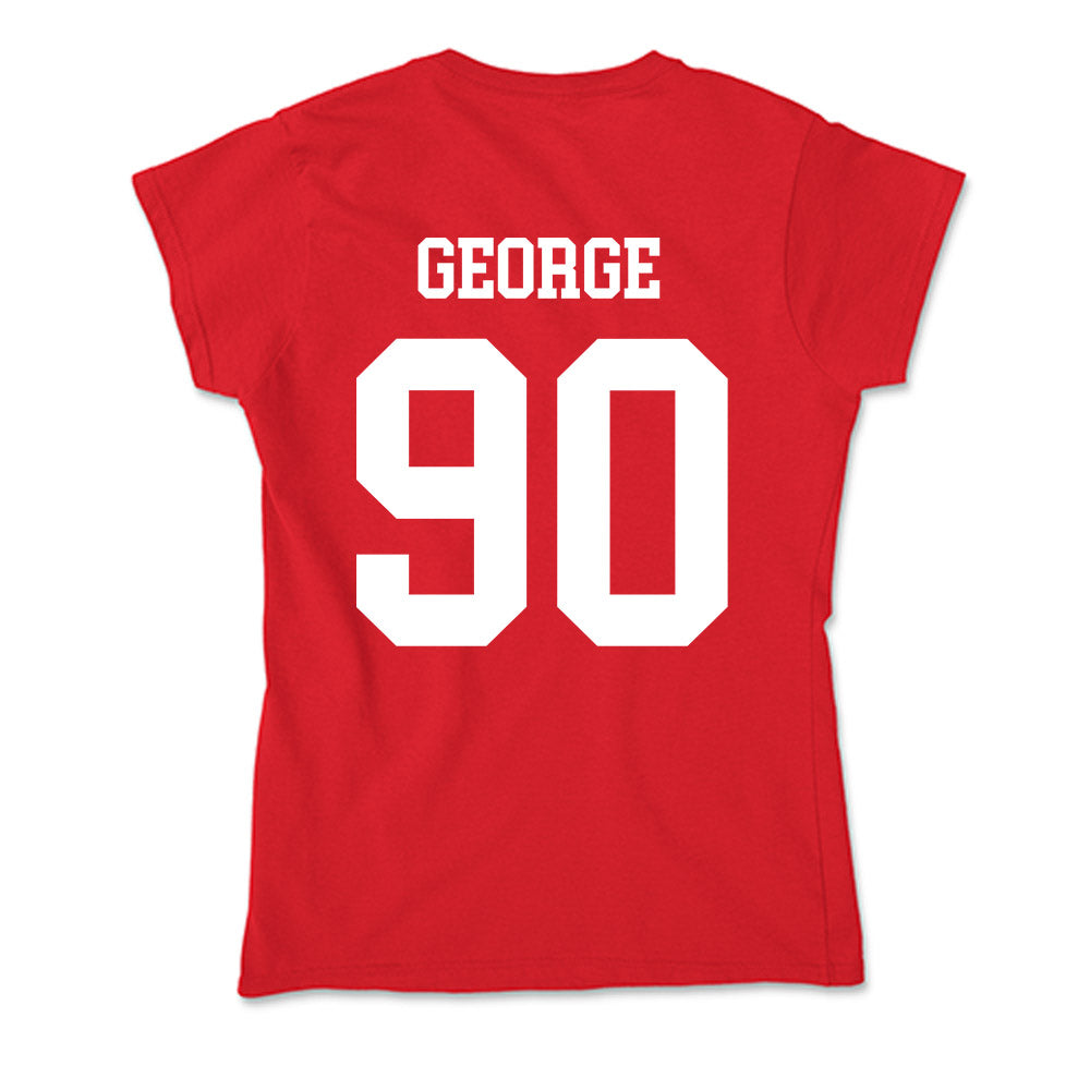 Nebraska - NCAA Football : Jaylen George - Soft Style Women’s T-Shirt-1