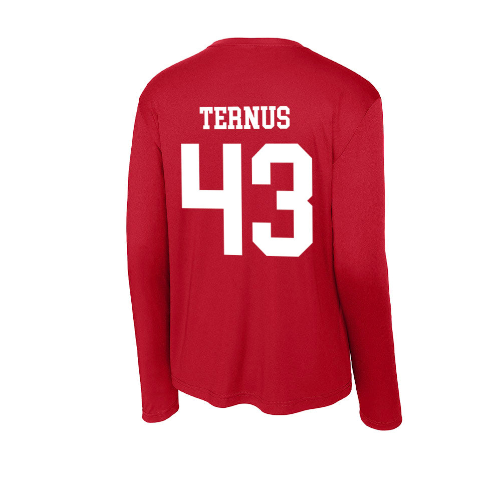Nebraska - NCAA Football : Landon Ternus - Activewear Long Sleeve T-Shirt-1