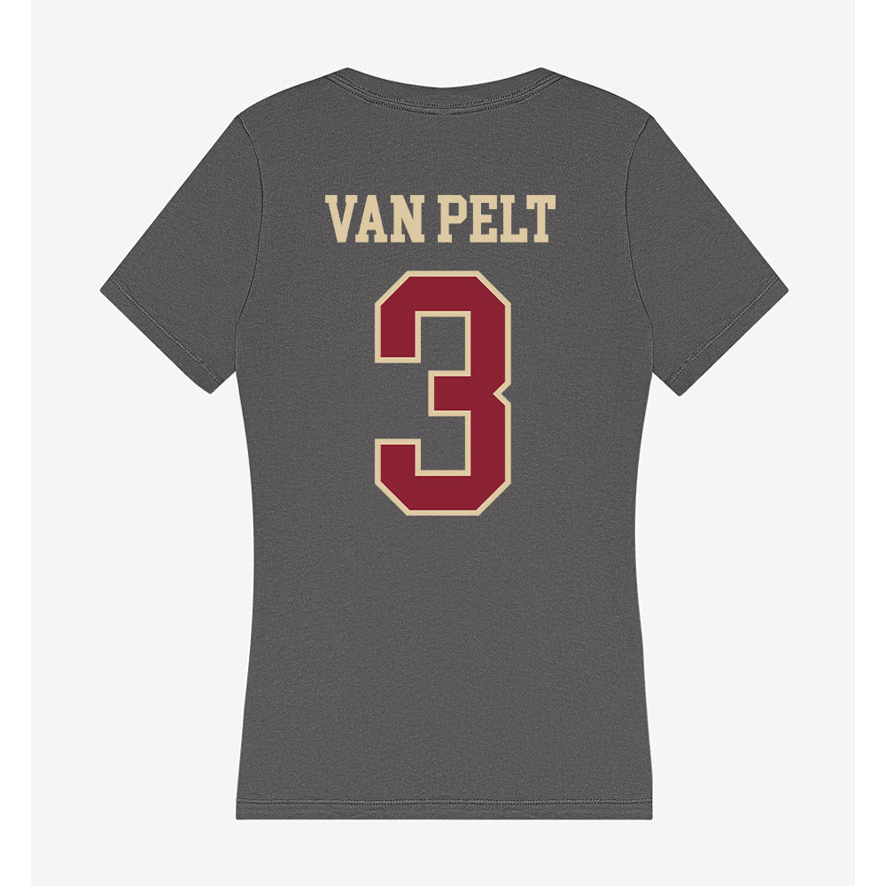 Boston College - NCAA Women's Soccer : Delaney Van Pelt - Women's V-Neck T-Shirt-1