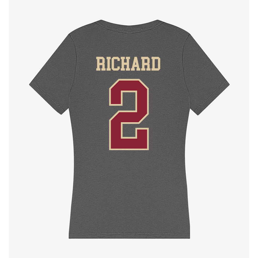 Boston College - NCAA Football : Turbo Richard - Women's V-Neck T-Shirt-1