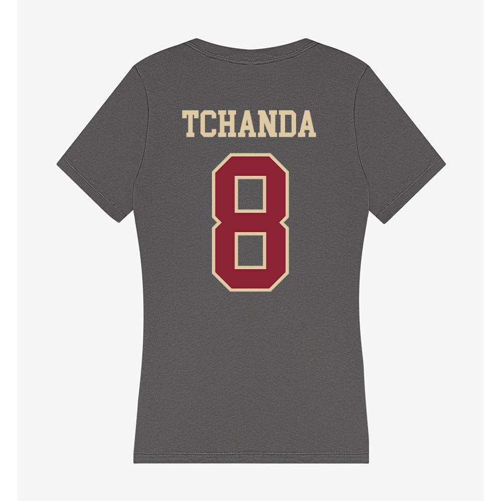 Boston College - NCAA Men's Basketball : Kany Tchanda - Women's V-Neck T-Shirt-1