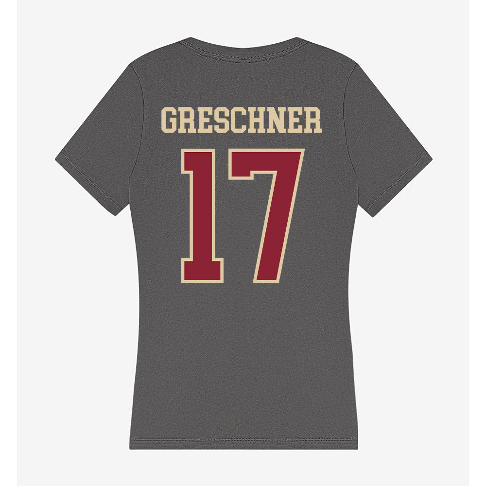 Boston College - NCAA Men's Tennis : Matvey Greschner - Women's V-Neck T-Shirt-1