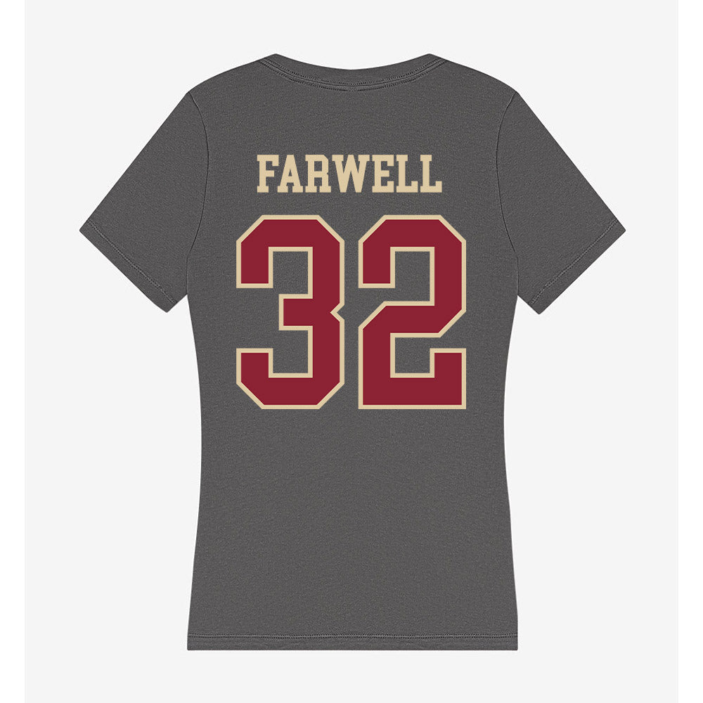 Boston College - NCAA Men's Soccer : Aidan Farwell - Women's V-Neck T-Shirt-1