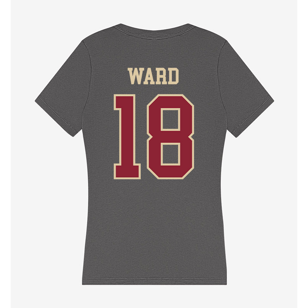 Boston College - NCAA Women's Soccer : Sienna Ward - Women's V-Neck T-Shirt-1